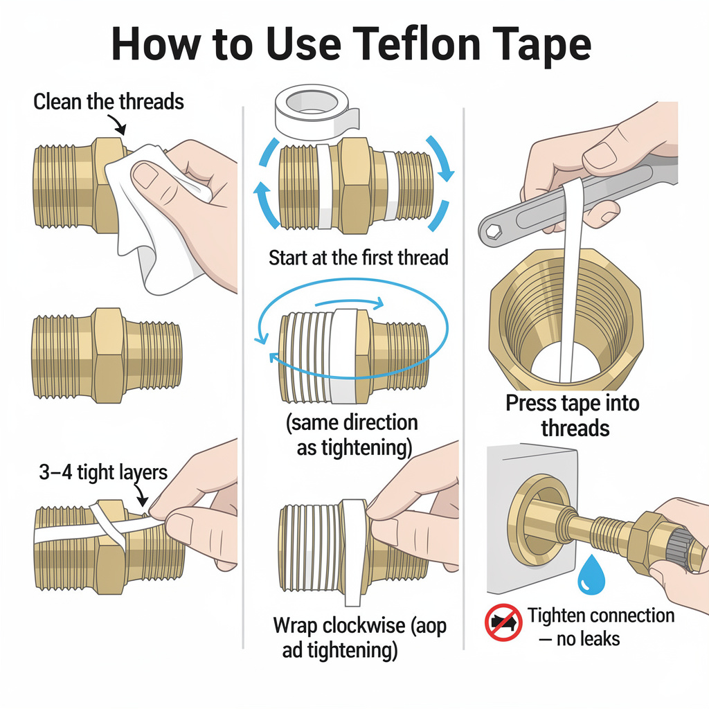 How to Use Teflon Tape