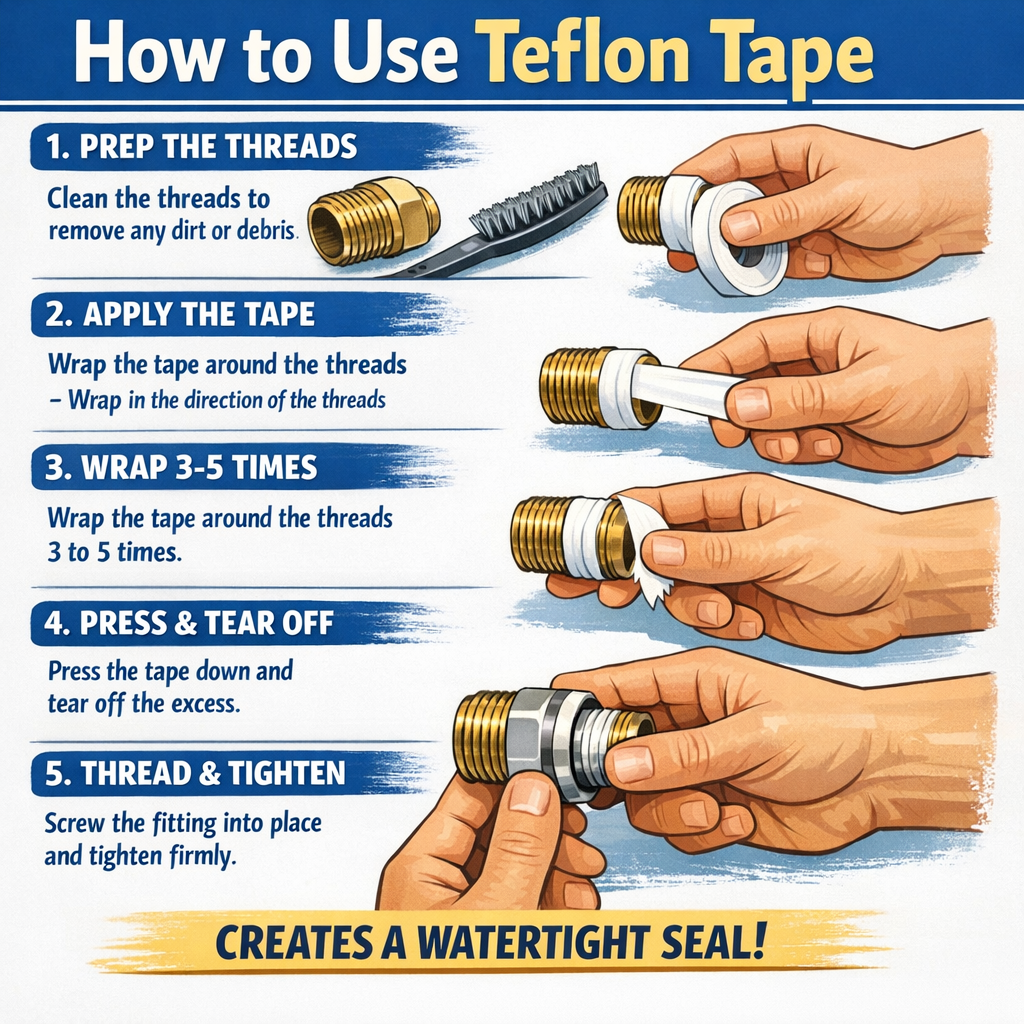 0 to 100 How to Use Teflon Tape