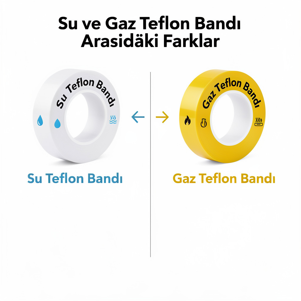 Su ve Gaz Teflon Bandı Arasındaki Farklar